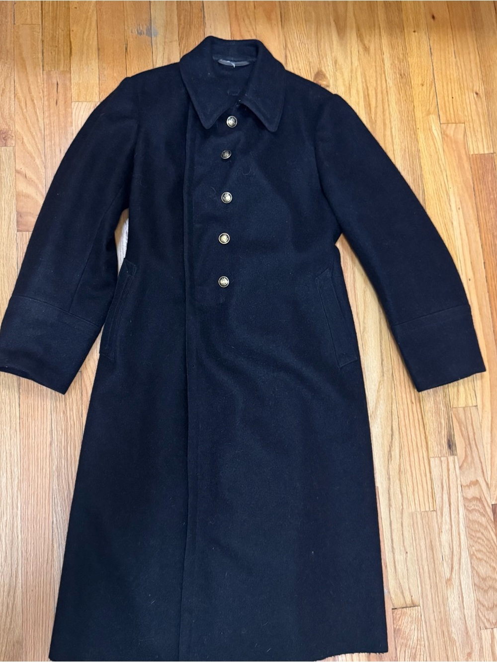 WOOL MILITARY GREATCOAT from Sweden VTG AUTHENTIC
